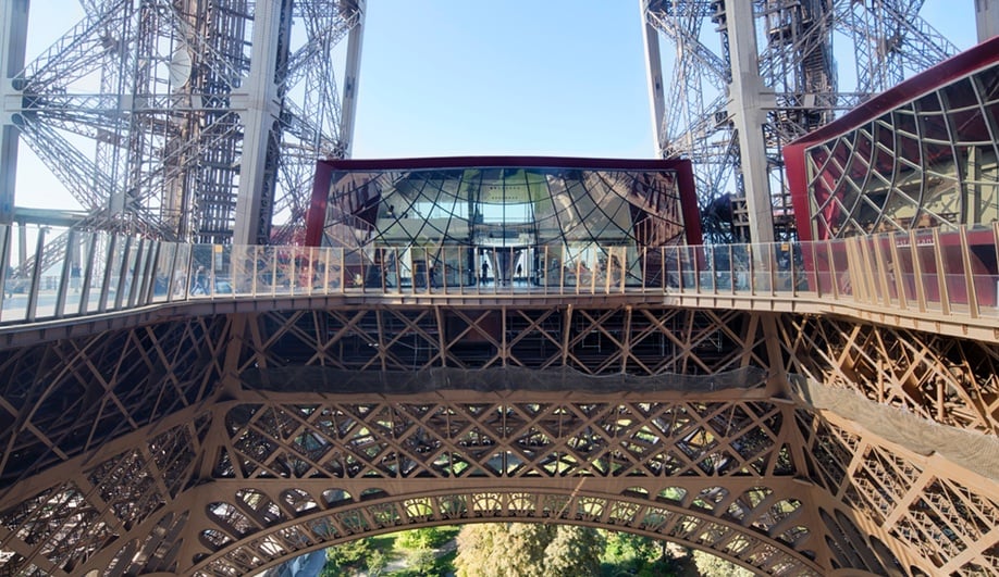 Getting to the First Floor Of Eiffel Towerl, Paris