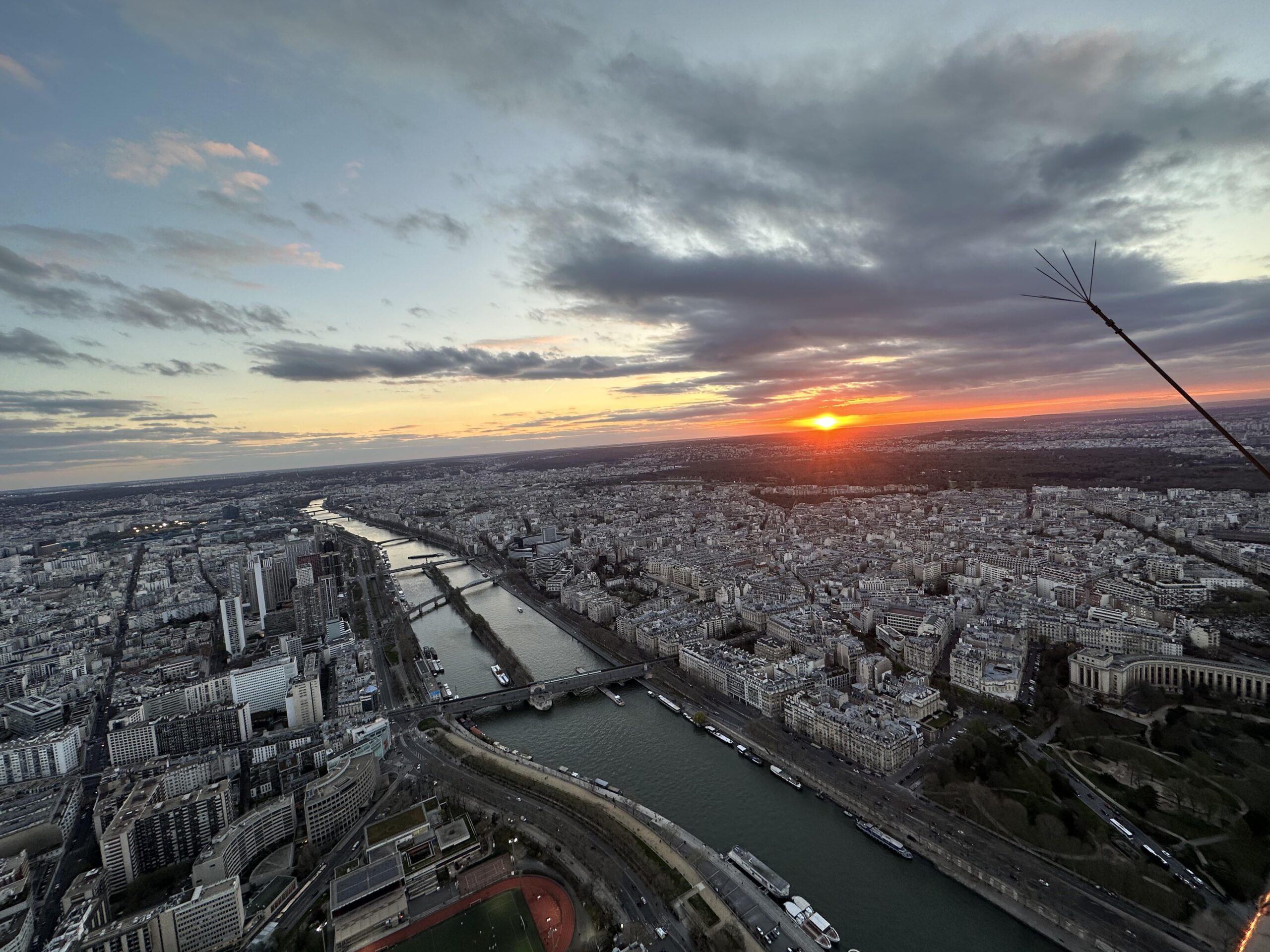 View from Eiffel Tower 2nd Floor