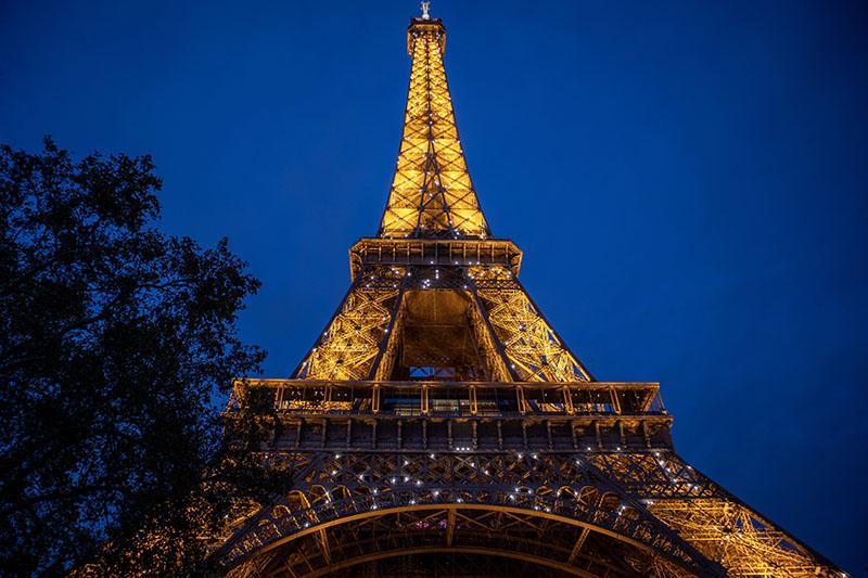 Night View Of Eiffel Tower